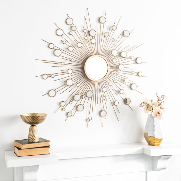 Safavieh Ariah Sunburst Mirror - Gold - MRR1030A