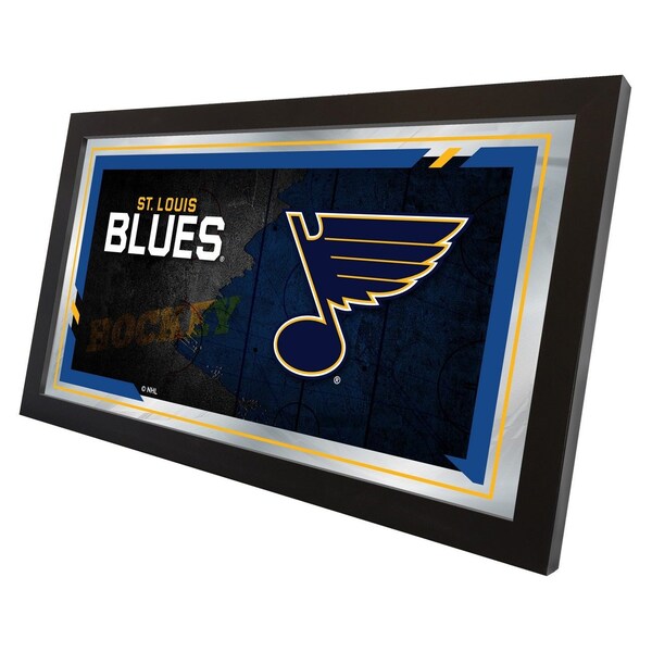 Holland Bar Stool Co St Louis Blues 15" x 26" Hockey Collector Mirror by Holland Bar Stool Company - MCOLSTLBLU