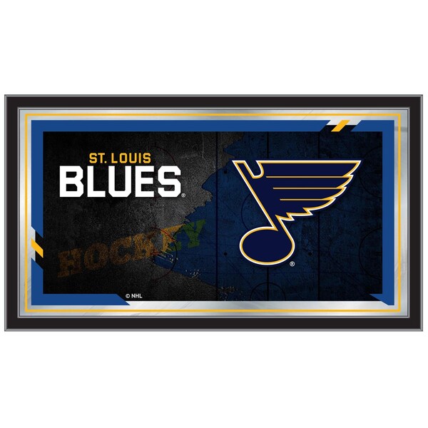Holland Bar Stool Co St Louis Blues 15" x 26" Hockey Collector Mirror by Holland Bar Stool Company - MCOLSTLBLU