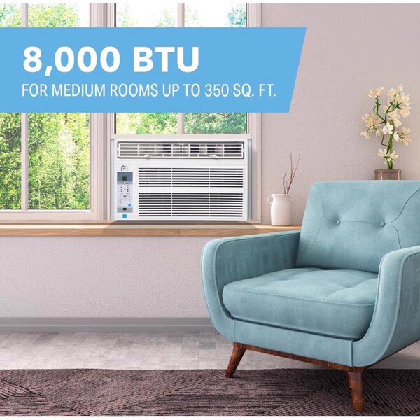 B & K Perfect Aire 8000 BTU 115 V Window Air Conditioner w/Remote 350 sq ft - 5PAC8000