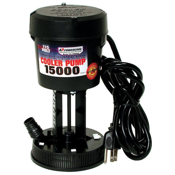 Dial Mfg Dial Powercool 8-1/2 in. H X 4-1/2 in. W Black Plastic Evaporative Cooler Pump - 1387