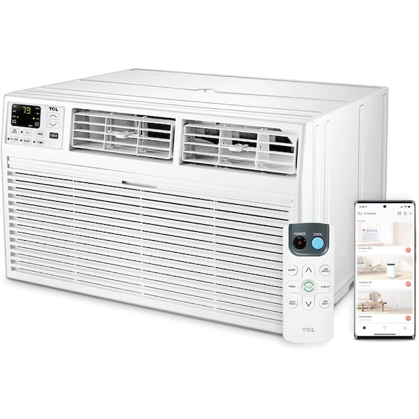 Tcl 10,000 BTU 230V Smart Through-the-Wall Air Conditioner with Heat - H10T9XH