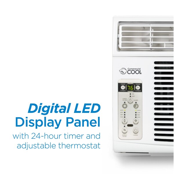 Commercial Cool Window Air Conditioner, 115, 19 in W. - CWAM12W6C