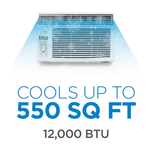 Commercial Cool Window Air Conditioner, 115, 19 in W. - CWAM12W6C