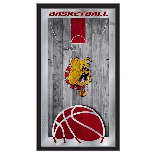 Holland Bar Stool Co Ferris State University 15" x 26" Basketball Mirror - MBSKTFERRST