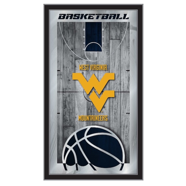 Holland Bar Stool Co West Virginia 15" x 26" Basketball Mirror - MBSKTWESTVA