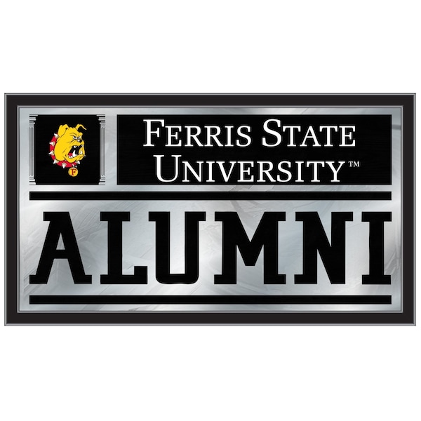 Holland Bar Stool Co Ferris State University 26" x 15" Alumni Mirror - MALUMFERRST