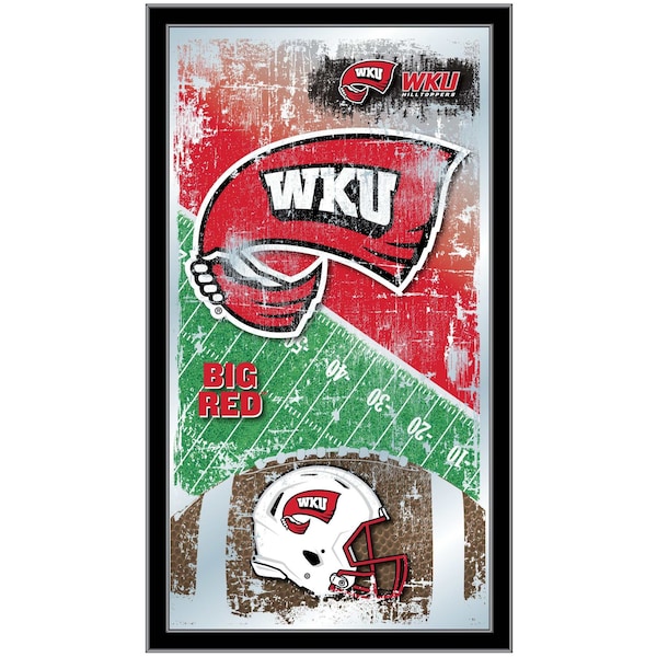 Holland Bar Stool Co Western Kentucky 15" x 26" Football Mirror - MFTBLWESTKY
