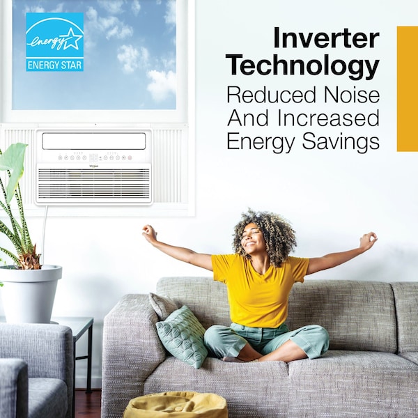 Whirlpool 8,000 BTU Window Mounted Inverter Air Conditioner with Remote Control - WHAW-081IN