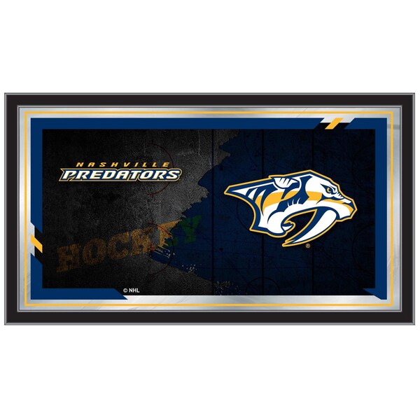 Holland Bar Stool Co Nashville Predators 15" x 26" Hockey Collector Mirror by Holland Bar Stool Company - MCOLNSHPRE
