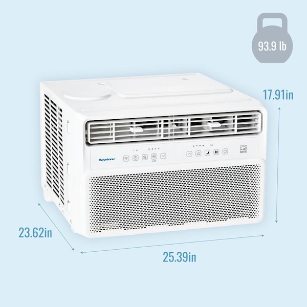 Keystone 18,000 BTU 230V Window Mounted Inverter Air Conditioner with Remote Control - KSTAW182WA