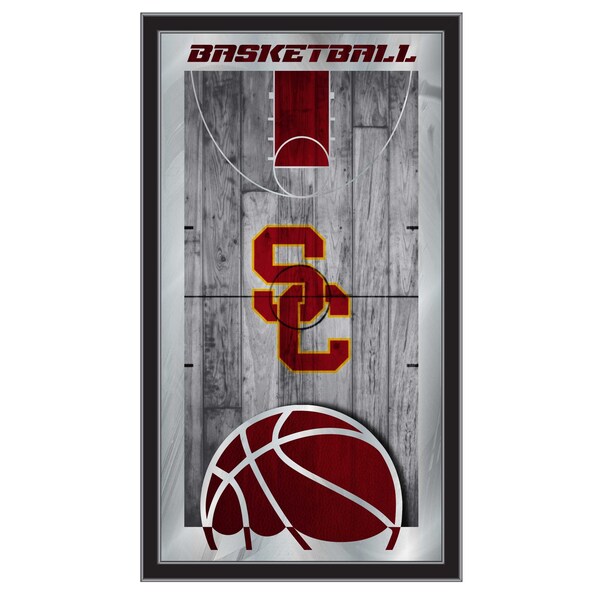 Holland Bar Stool Co USC Trojans 15" x 26" Basketball Mirror - MBSKTSOUCAL