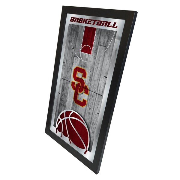 Holland Bar Stool Co USC Trojans 15" x 26" Basketball Mirror - MBSKTSOUCAL
