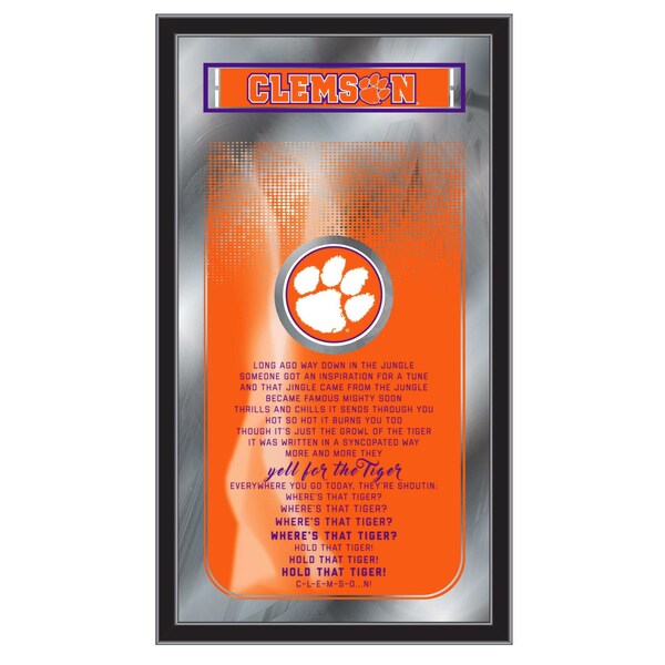 Holland Bar Stool Co Clemson 26" x 15" Fight Song Mirror - MFGHTCLMSON