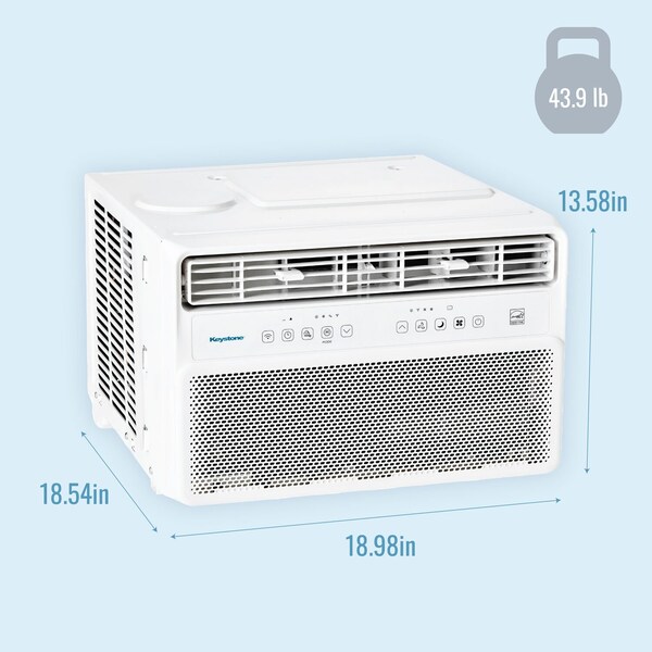 Keystone 8,000 BTU Window Mounted Inverter Air Conditioner with Remote Control - KSTAW081WA
