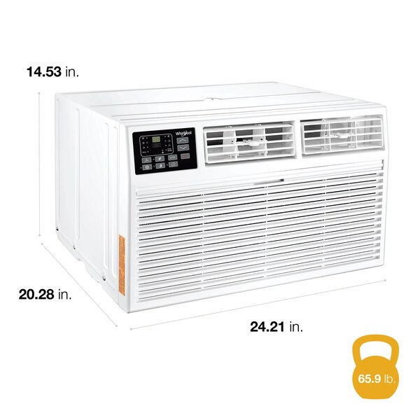 Whirlpool 10,000 BTU 230V Through the Wall Air Conditioner with Supplemental Heat - WHAT102-HAW