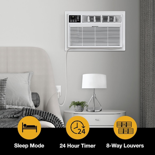 Whirlpool 10,000 BTU 230V Through the Wall Air Conditioner with Supplemental Heat - WHAT102-HAW