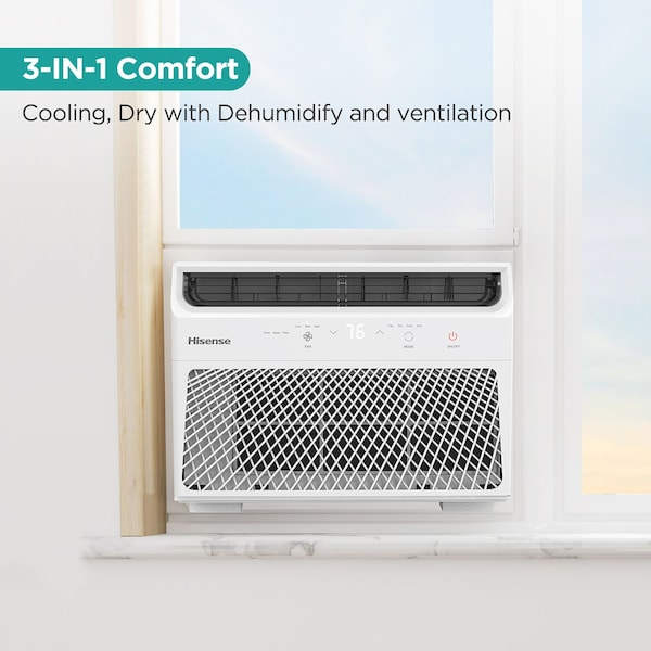Hisense 6,000 BTU Window Air Conditioner with Remote Control - AHW0621CR1W