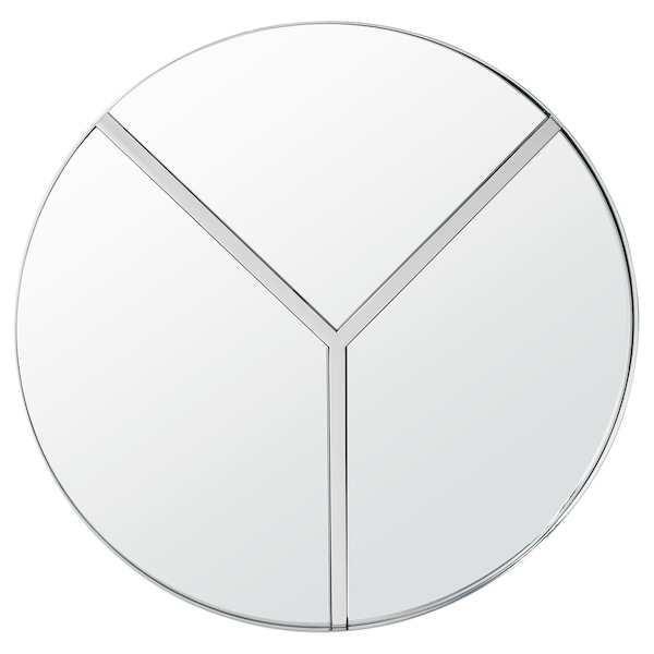 Varaluz Lyra 30-In Round Accent Mirror - Polished Nickel - 4DMI0106