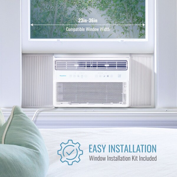 Keystone 14,000 BTU Window Mounted Inverter Air Conditioner with Remote Control - KSTAW141WA