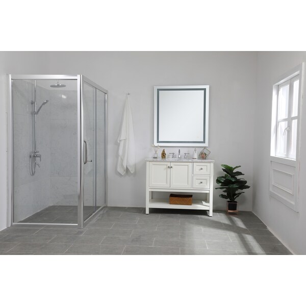 Elegant Decor Helios 36" X 40" Hardwired Led Mirror W/Touch Sensor And Color Chngng - MRE13640