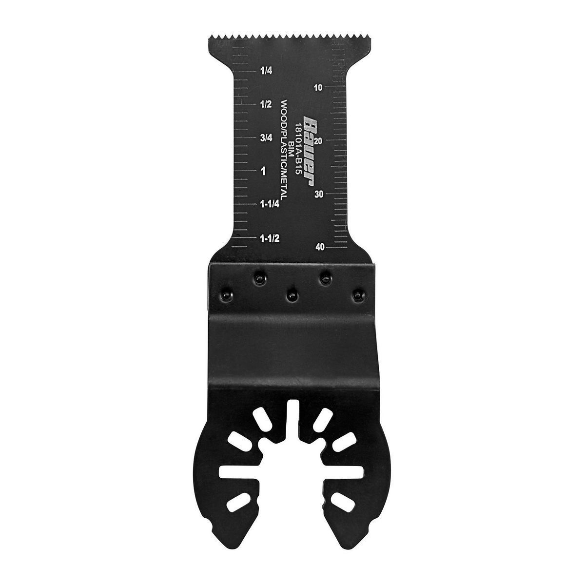 Cuchilla de corte de inmersión/flush de vástago reducido bimetálica Bauer de 1-3/16 pulgadas para herramientas múltiples oscilantes - 64962