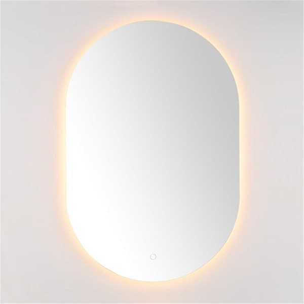 Safavieh 36 in. Jax Aluminum LED Mirror, White - LMR1007A