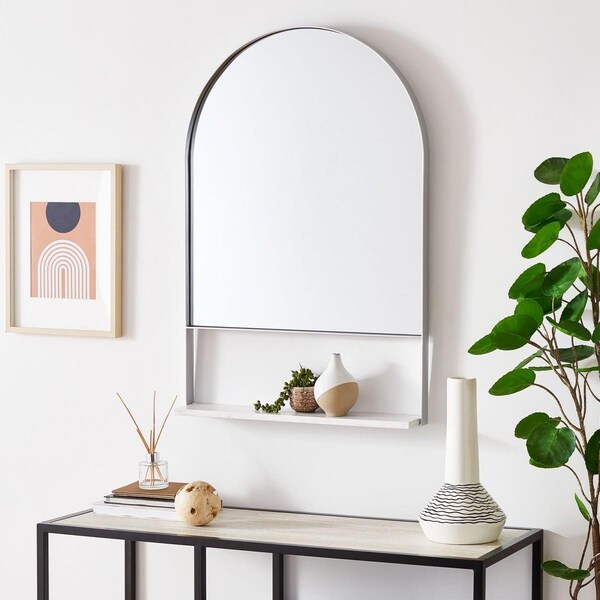 Safavieh 24 x 4 x 36 in. Yuriko Silver Mirror - MRR2009D