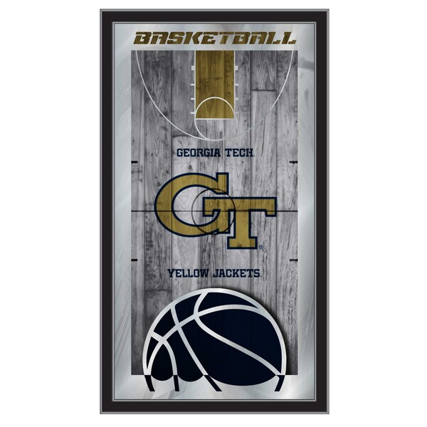 Holland Bar Stool Co Georgia Tech 15" x 26" Basketball Mirror - MBSKTGATECH
