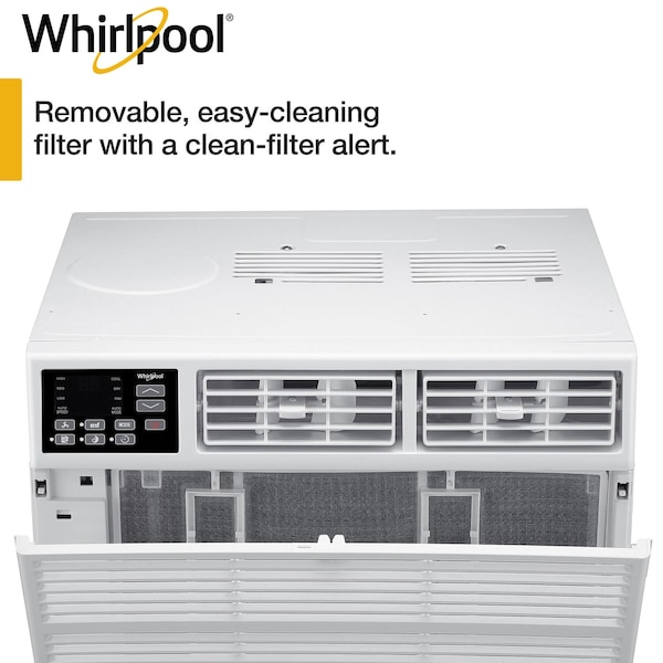 Whirlpool 18,000 BTU 230V Window-Mounted Air Conditioner with Remote Control - WHAW182CW