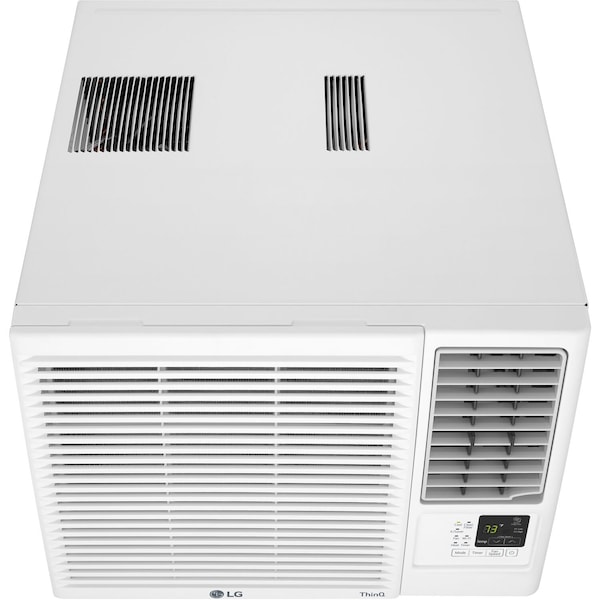 Lg 7,600 BTU 115-Volt Window Air Conditioner with Cool, Heat and Wi-Fi Control in White - LW8023HRSM
