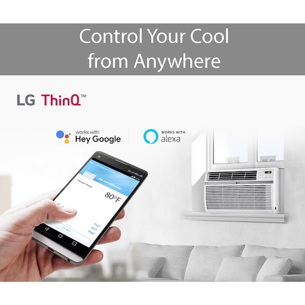 Lg 18,000 BTU Window Smart Air Conditioner with Remote - LW1821ERSM