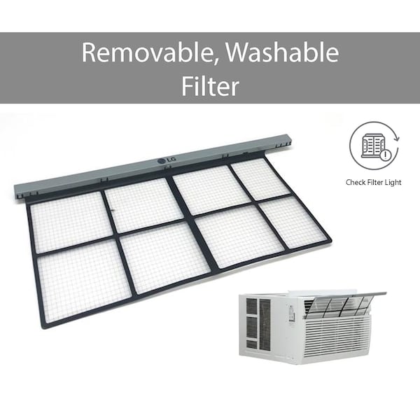 Lg 18,000 BTU Window Smart Air Conditioner with Remote - LW1821ERSM