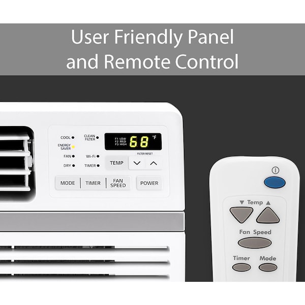 Lg 18,000 BTU Window Smart Air Conditioner with Remote - LW1821ERSM