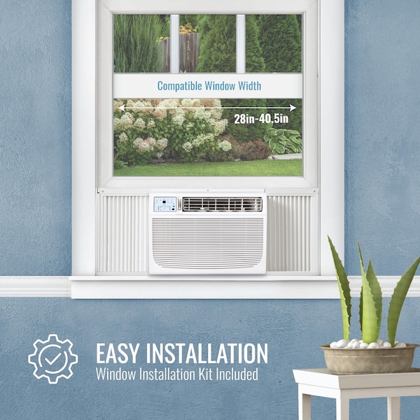 Keystone 18,000 BTU 230V Window/Wall AC with "Follow Me" LCD Remote Control - KSTAW18C