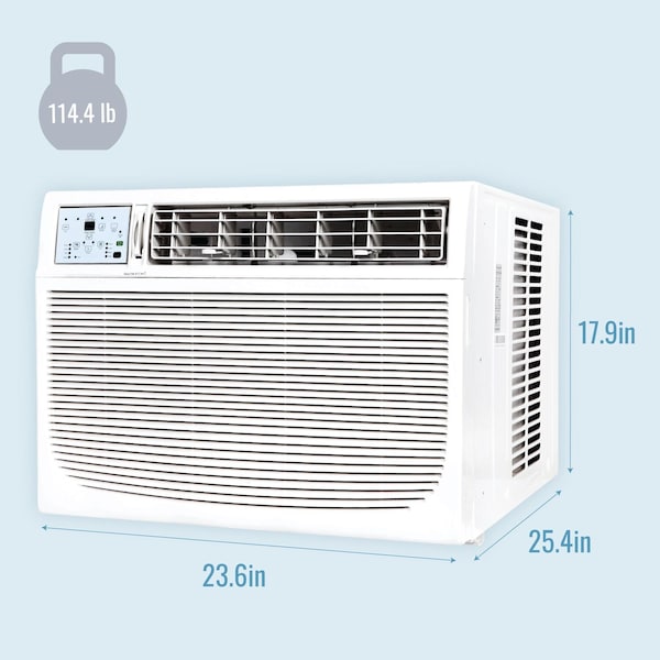 Keystone 18,000 BTU 230V Window/Wall AC with "Follow Me" LCD Remote Control - KSTAW18C