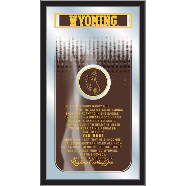 Holland Bar Stool Co Wyoming 26" x 15" Fight Song Mirror - MFGHTWYMNG