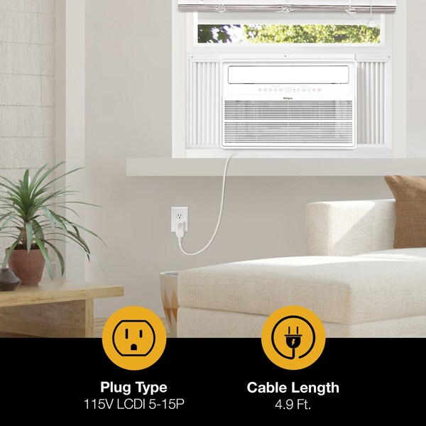 Whirlpool 15,000 BTU Window Mounted Inverter Air Conditioner with Remote Control - WHAW-151IN