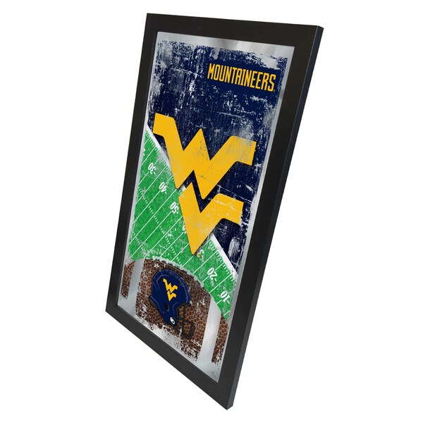 Holland Bar Stool Co West Virginia 15" x 26" Football Mirror - MFTBLWESTVA