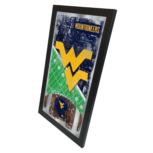 Holland Bar Stool Co West Virginia 15" x 26" Football Mirror - MFTBLWESTVA