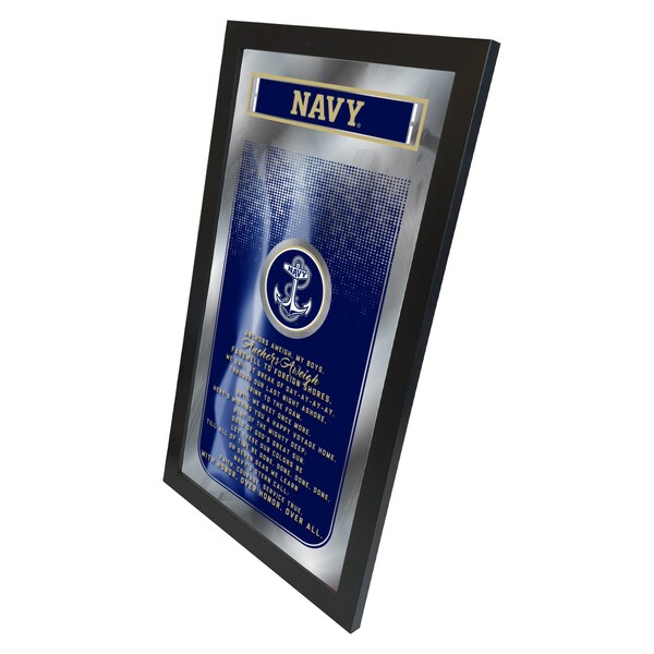 Holland Bar Stool Co US Naval Academy NAVY 26" x 15" Fight Song Mirror - MFGHTUSNAVA
