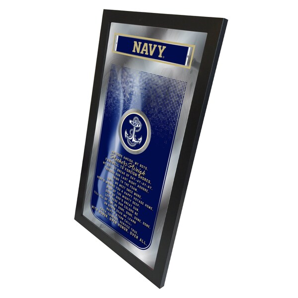 Holland Bar Stool Co US Naval Academy NAVY 26" x 15" Fight Song Mirror - MFGHTUSNAVA