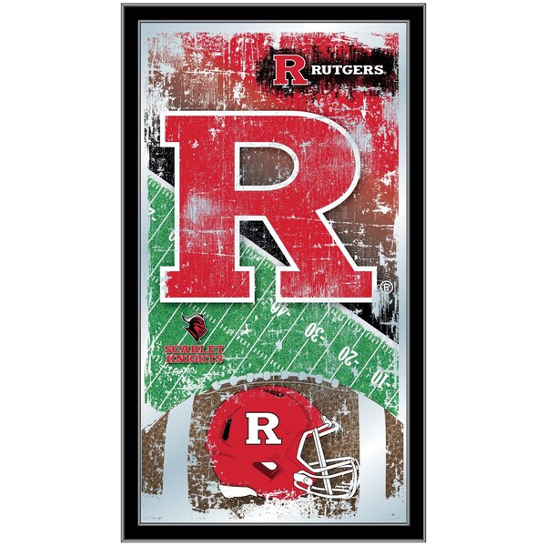 Holland Bar Stool Co Rutgers 15" x 26" Football Mirror - MFTBLRUTGER