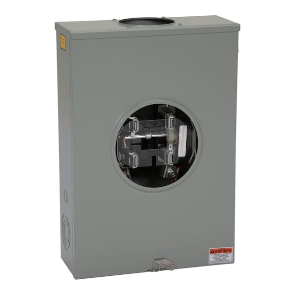 Square D Individual meter socket, ringless socket, lever bypass, 4 jaws no release, OH, UG, 200 A, up to 600 VAC single phase 3W - UTH4213T