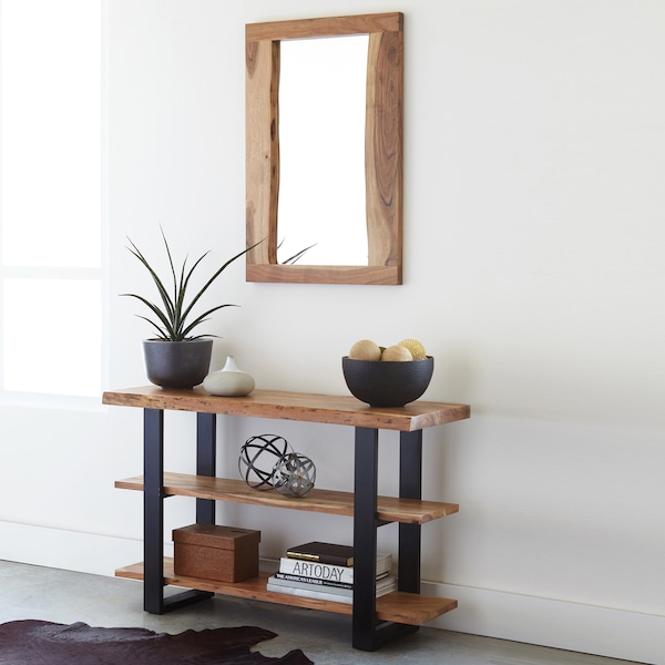 Alaterre Furniture Alpine Natural Live Edge Wood 48" Mirror - AWAA1420