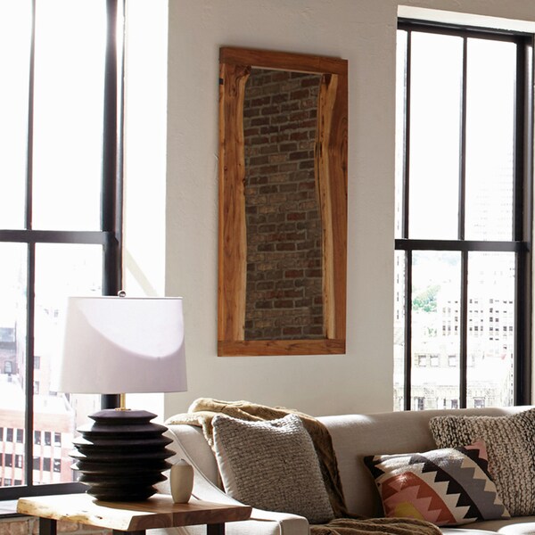 Alaterre Furniture Alpine Natural Live Edge Wood 48" Mirror - AWAA1420