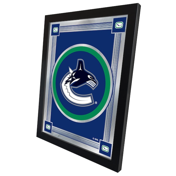Holland Bar Stool Co Vancouver Canucks 17" x 22" Logo Mirror - MLOGOVANCAN