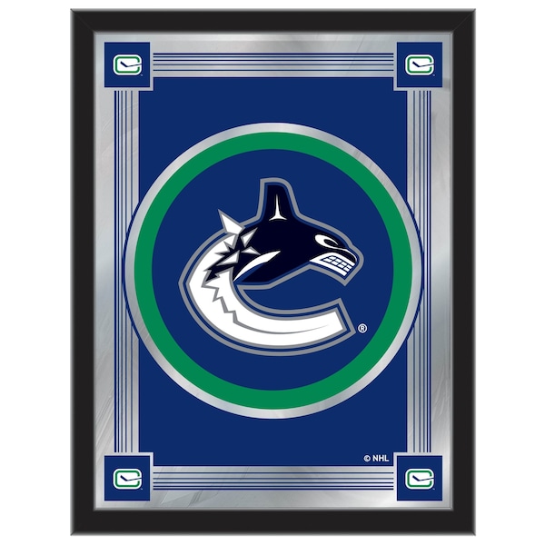 Holland Bar Stool Co Vancouver Canucks 17" x 22" Logo Mirror - MLOGOVANCAN