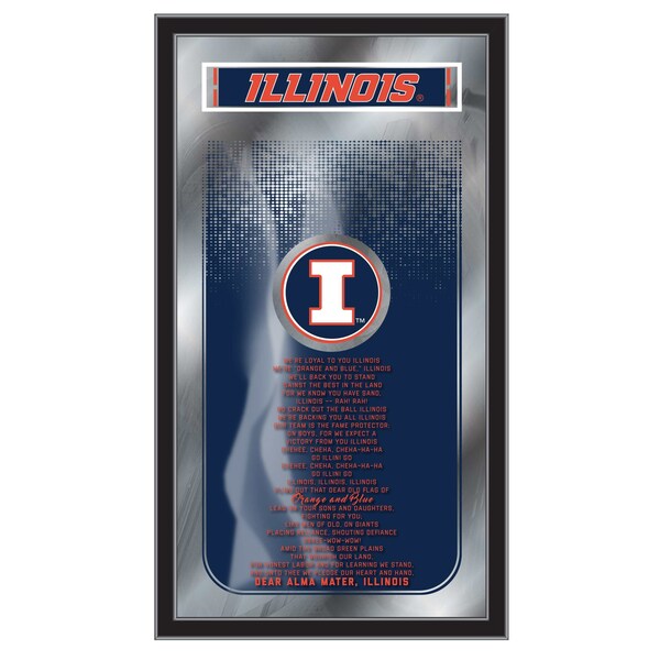 Holland Bar Stool Co Illinois 26" x 15" Fight Song Mirror - MFGHTILLINIU