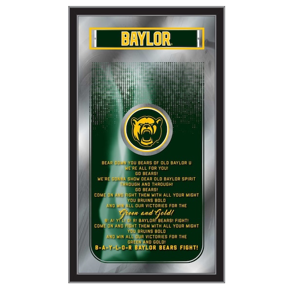 Holland Bar Stool Co Baylor 26" x 15" Fight Song Mirror - MFGHTBAYLOR
